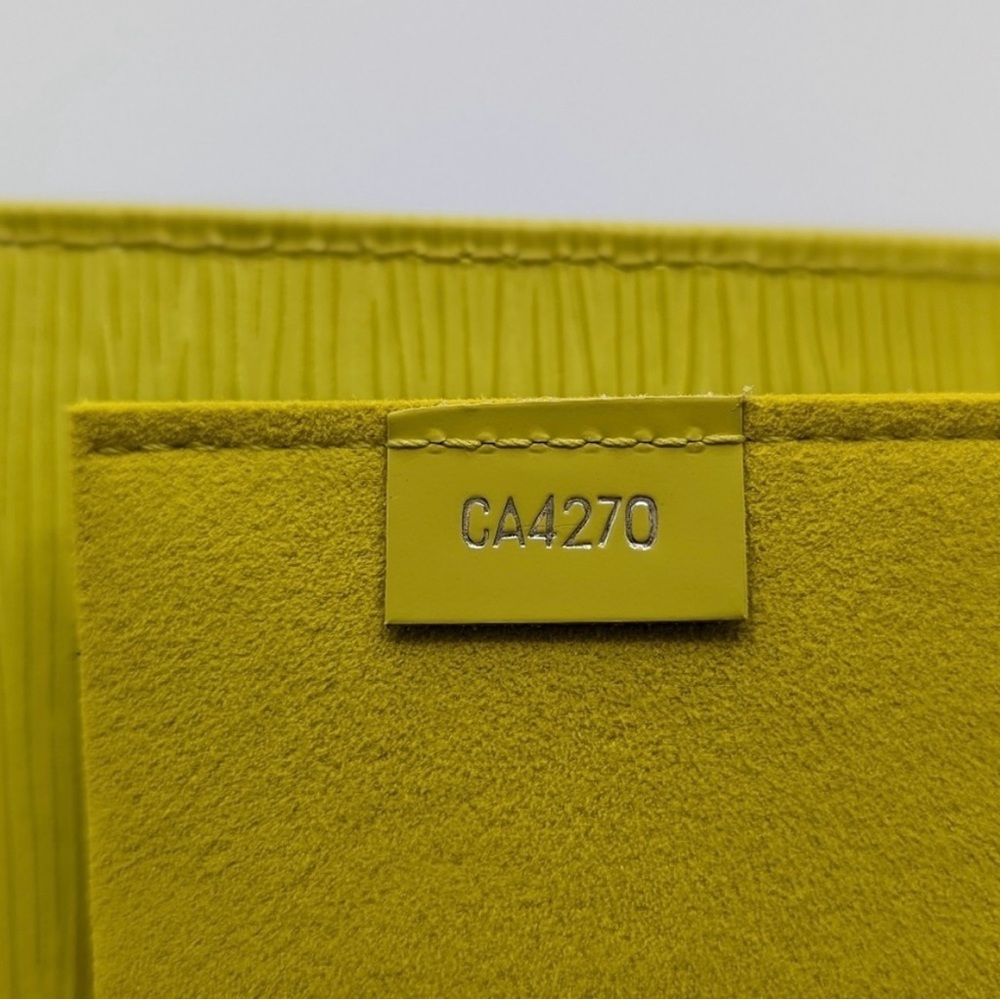SALE! Louis Vuitton Petit Sac Plat Citron (yellow) Epi Leather Mini Bag - Picture 14 of 16